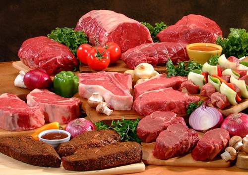 Різні види м'яса